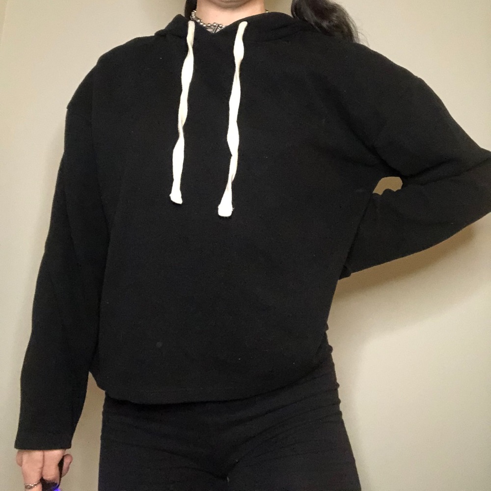 black hoodie
